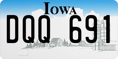 IA license plate DQQ691