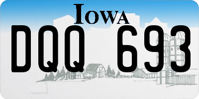 IA license plate DQQ693