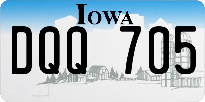 IA license plate DQQ705