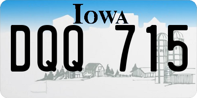IA license plate DQQ715