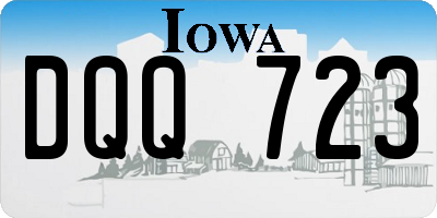 IA license plate DQQ723