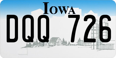 IA license plate DQQ726