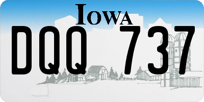 IA license plate DQQ737