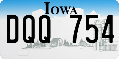 IA license plate DQQ754