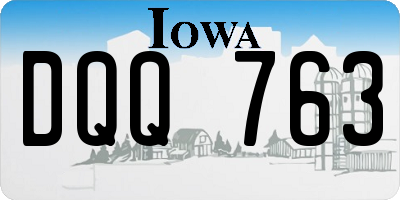 IA license plate DQQ763