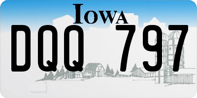 IA license plate DQQ797