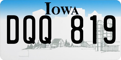 IA license plate DQQ819