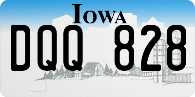 IA license plate DQQ828
