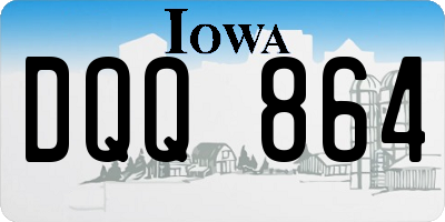 IA license plate DQQ864