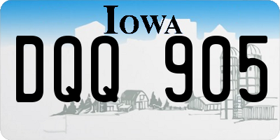 IA license plate DQQ905