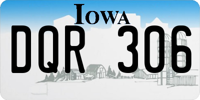IA license plate DQR306