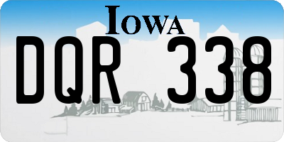 IA license plate DQR338