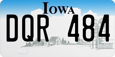 IA license plate DQR484