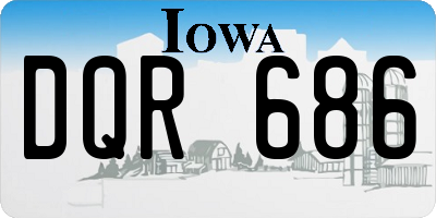 IA license plate DQR686