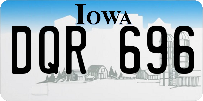 IA license plate DQR696