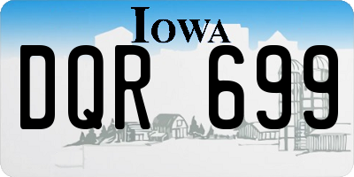 IA license plate DQR699