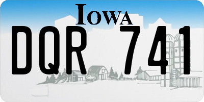 IA license plate DQR741