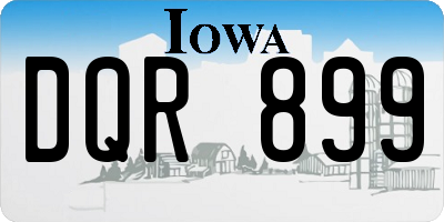 IA license plate DQR899