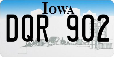 IA license plate DQR902