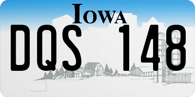 IA license plate DQS148
