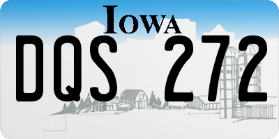 IA license plate DQS272