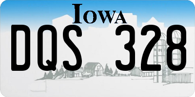 IA license plate DQS328