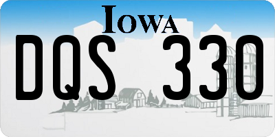 IA license plate DQS330
