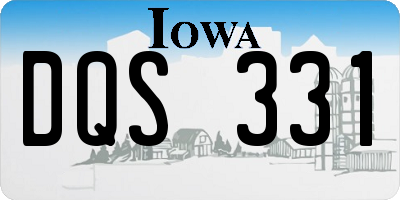 IA license plate DQS331
