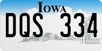IA license plate DQS334