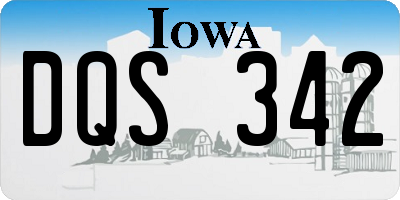 IA license plate DQS342