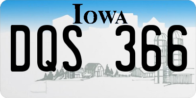 IA license plate DQS366