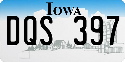 IA license plate DQS397