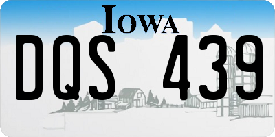 IA license plate DQS439