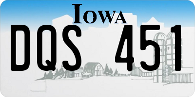 IA license plate DQS451