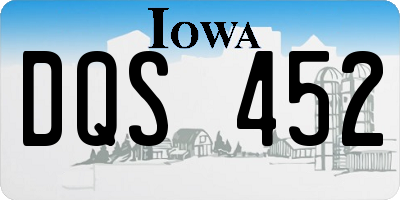 IA license plate DQS452