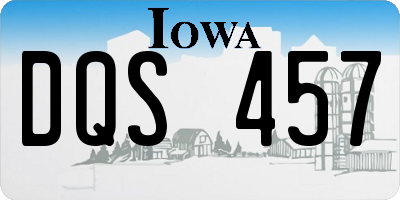 IA license plate DQS457