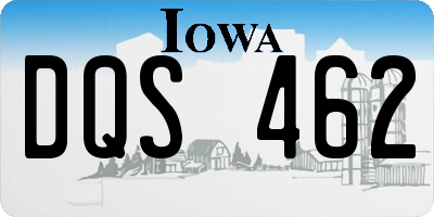 IA license plate DQS462