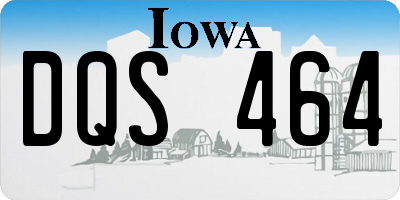 IA license plate DQS464