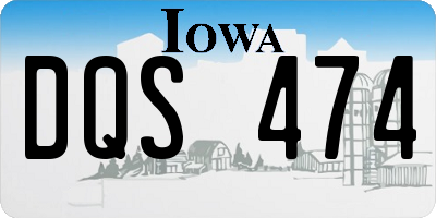 IA license plate DQS474