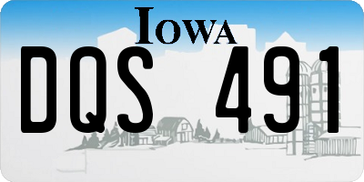 IA license plate DQS491