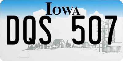 IA license plate DQS507