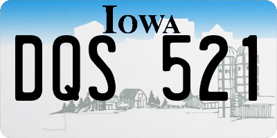 IA license plate DQS521