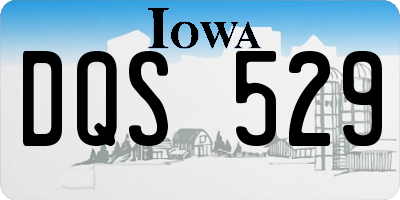 IA license plate DQS529