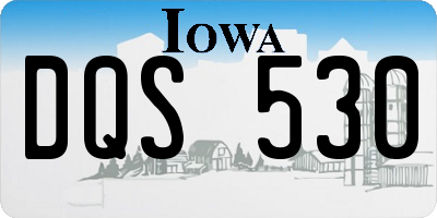 IA license plate DQS530