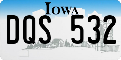 IA license plate DQS532