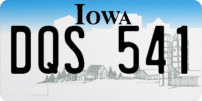 IA license plate DQS541