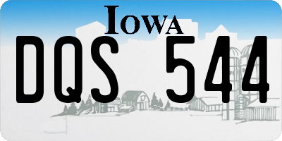 IA license plate DQS544