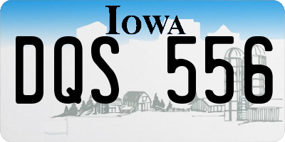 IA license plate DQS556