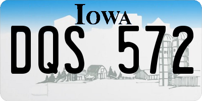 IA license plate DQS572