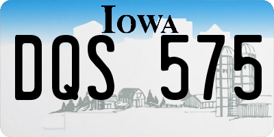 IA license plate DQS575